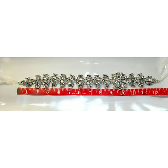 Sparkling Rhinestone Wedding Tie Headband - Picture 7 of 8